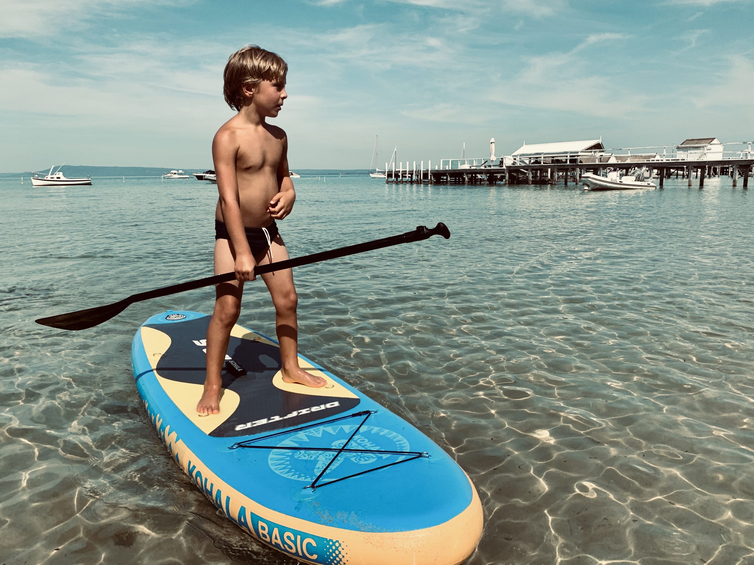Stand up paddle board in Sorrento